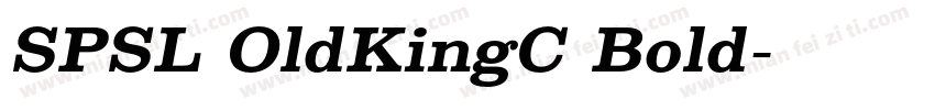 SPSL OldKingC Bold字体转换